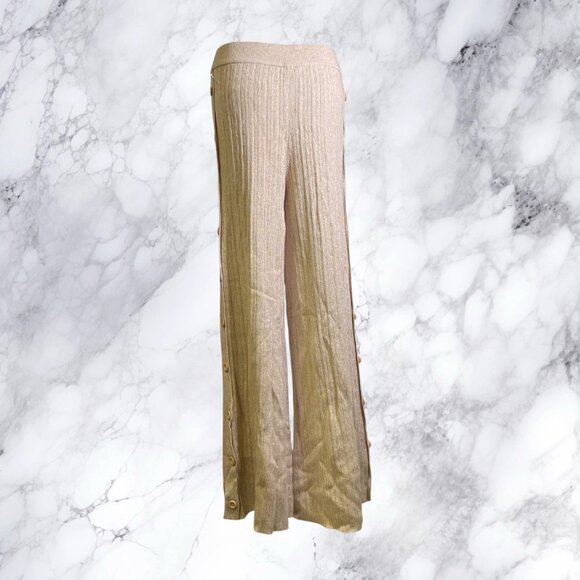 Michael Costello xREVOLVE Kalina Side Button Pant - Oatmeal - Picture 11 of 12